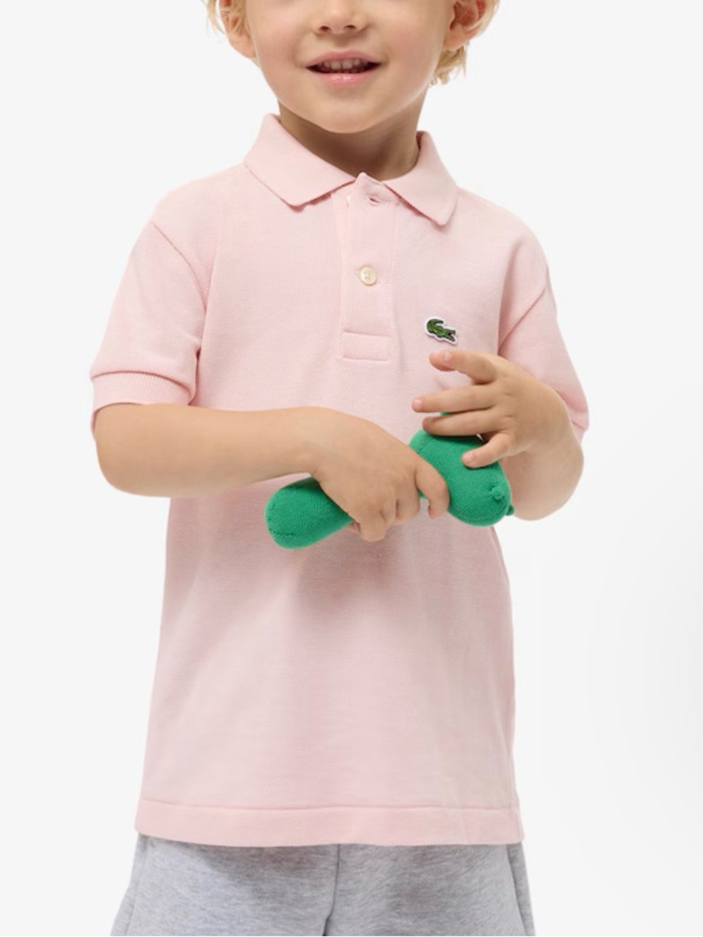 Lacoste Polo Kids Peach / Light Pink Cotton Piqué Polo Shirt Gender Neutral